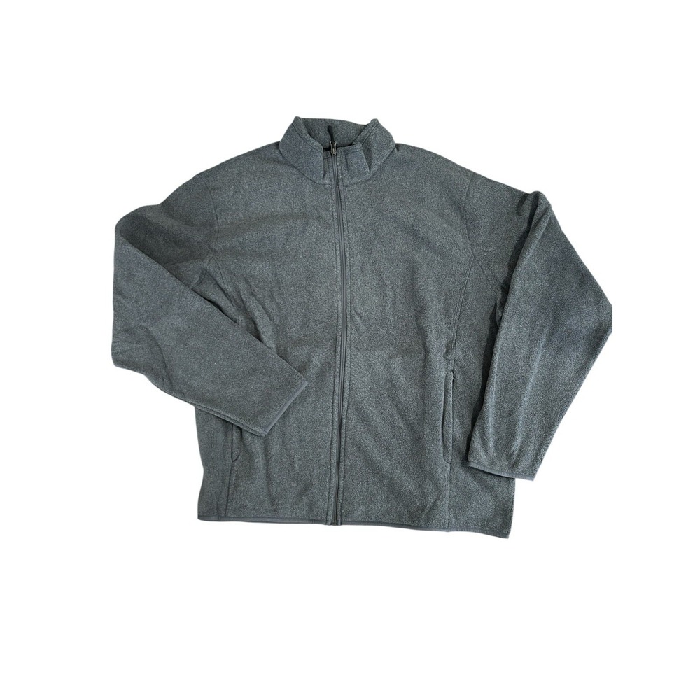 Amazon Essentials NWOT Zipfront Fleece Jacket Charcoal Gray Mens Sz XXL